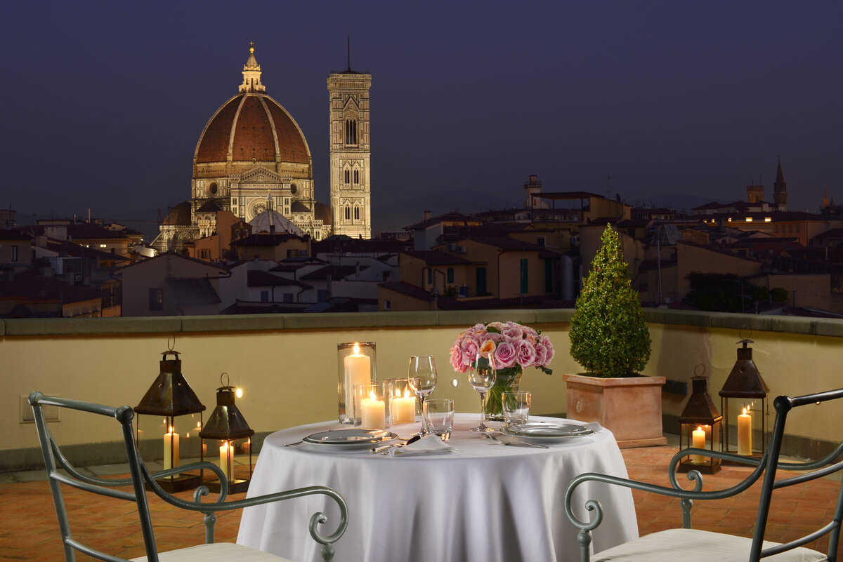 Waterstone - Hotel Santa Maria Novella - Florence - Italy - Luxury Boutique Hotel - Cena Terrazza