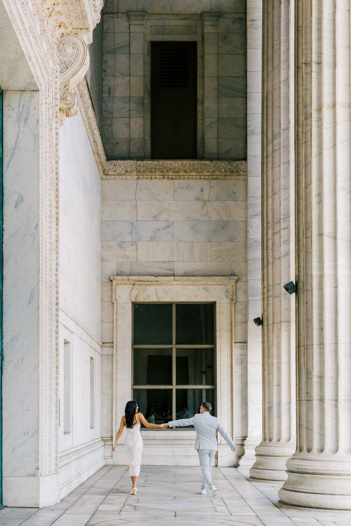 Sunset Engagement Photo at Chicago's Museum Campus