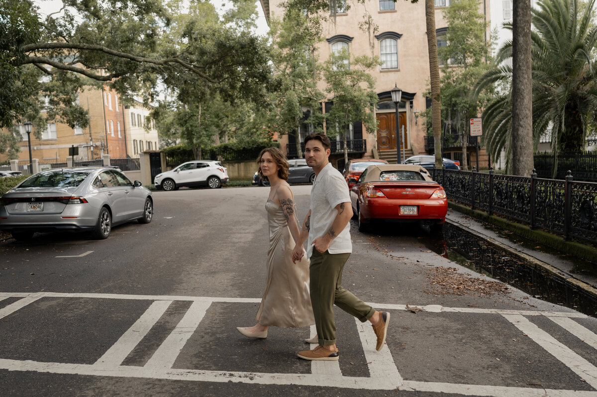 Savannah Engagement Photographer- Chippewa Sqaure Engagement Session - Karen Norian Photography-Mackenzie and Gabe-3218