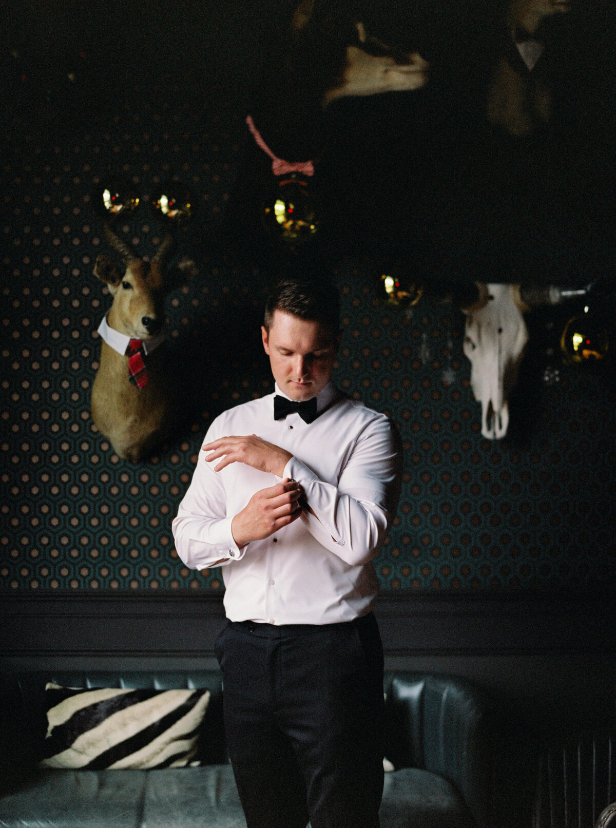 Hotel Vin - Grapevine Texas - Nick + Claire Bondar January 4 2025 Groom Groomsmen - Stephanie Michelle Photography-5