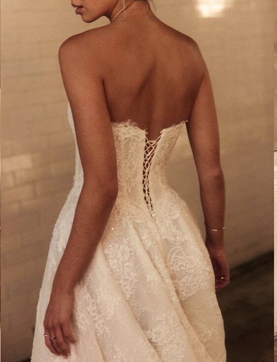 All Lace Dahlia wedding dress by Alena Leena Bridal