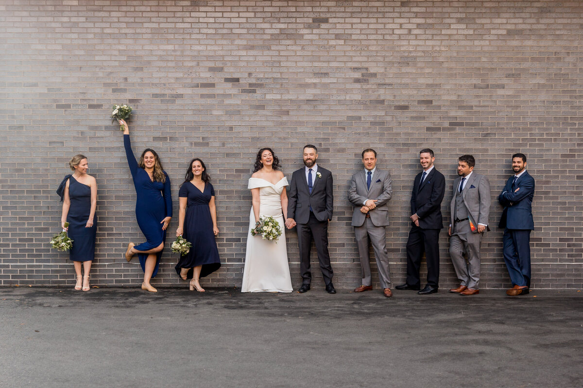 boston downtown bridal party photos