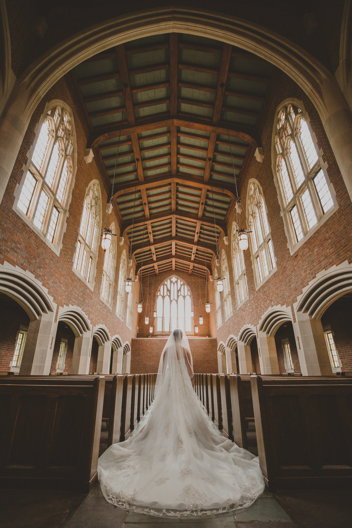 nashville bridal portrait at wightman chapel