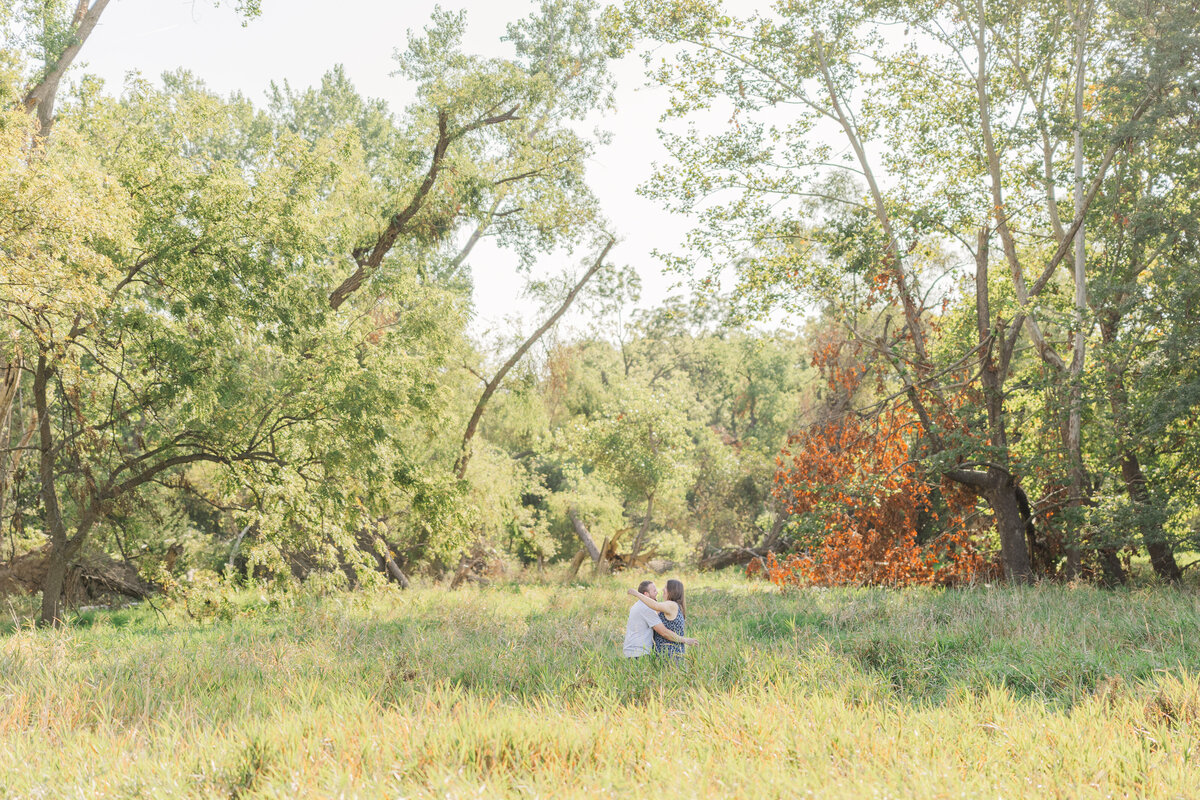 Cinematic engagement and couples photography by Claire Katan Creative at Chalco Hills Recreation Area.