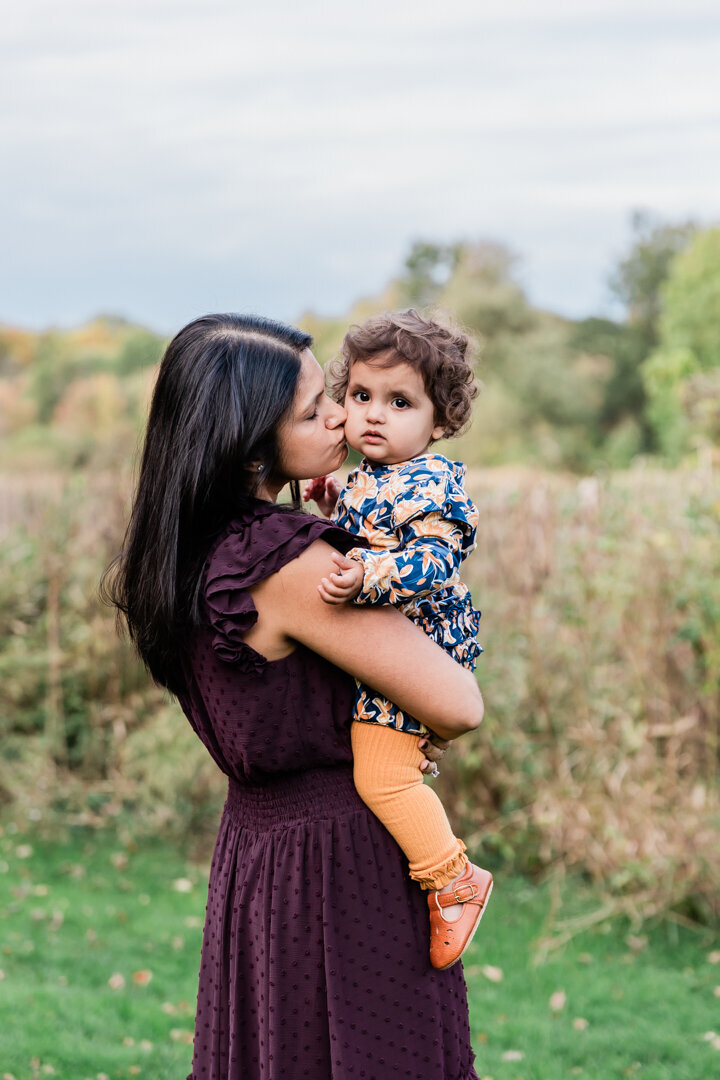 Mother holding baby girl in Morris County, NJ