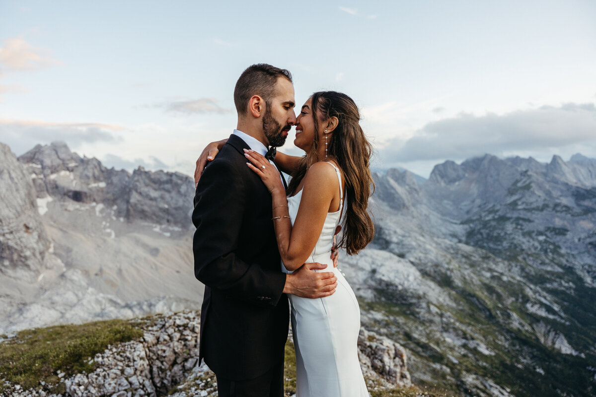 Marmarole helicopter Elopement Dolomites -73