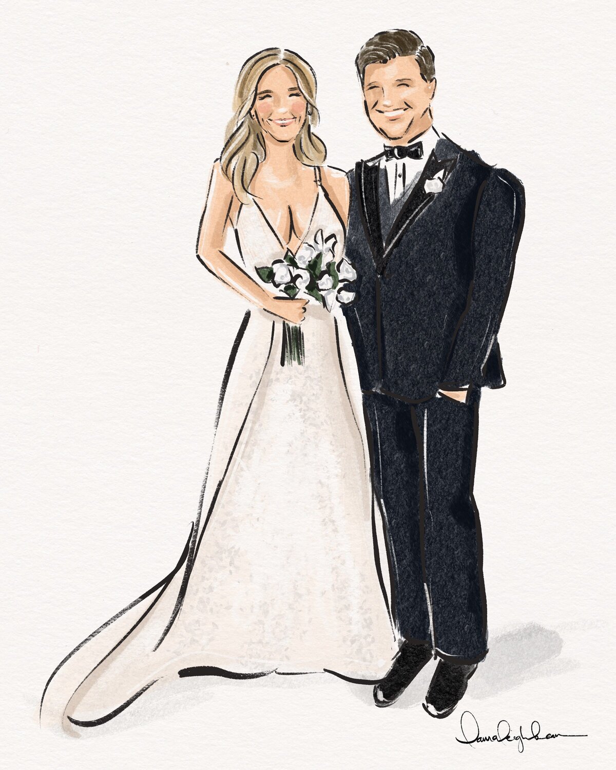 Meghan and Chris - Clover Events LLB Illo