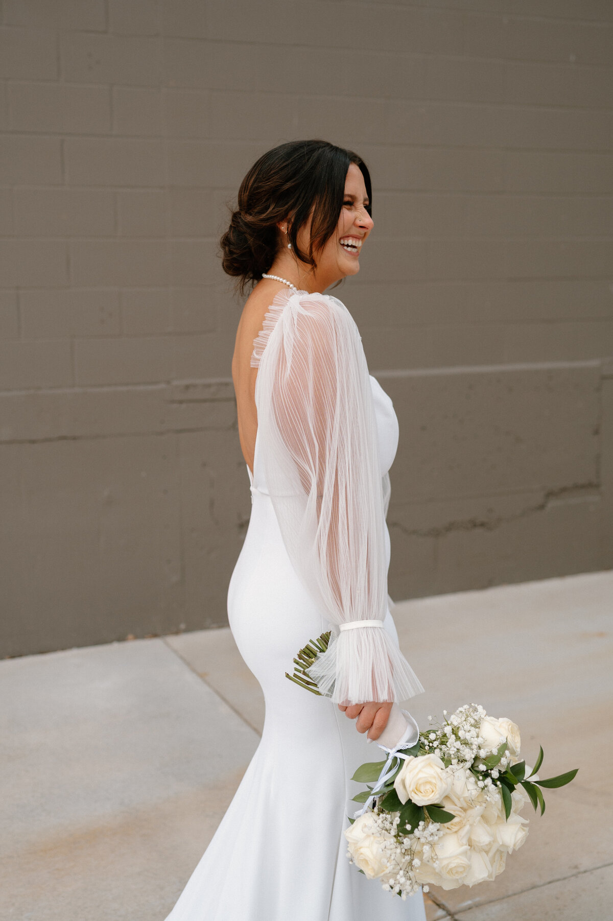 Bride-with-bouquet-Harvester-Square-St-Cloud-MN