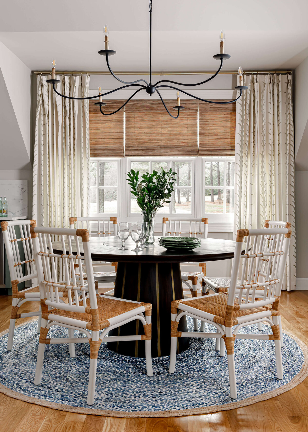 sweet southern home windmill wooden and white dining room table