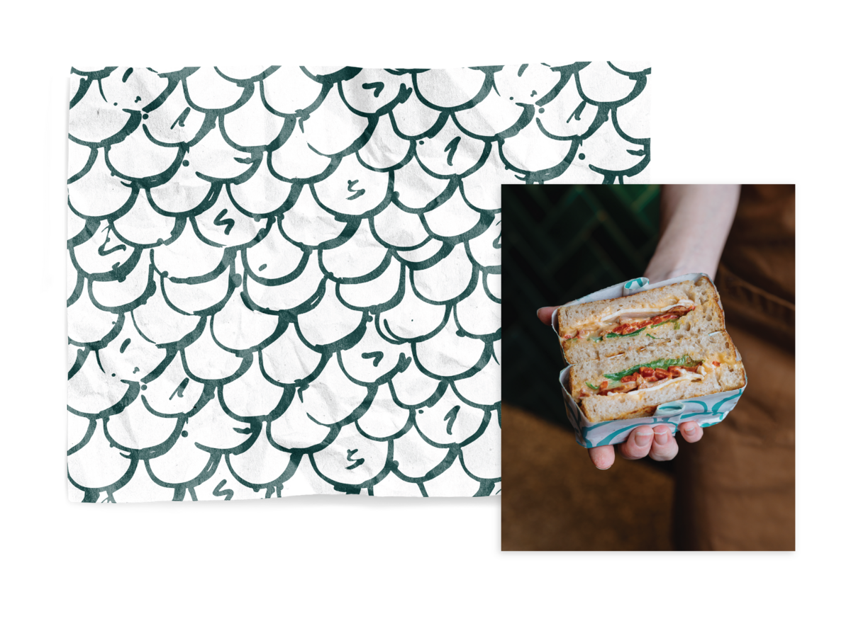 Food wrap design for Dunedin cafe.