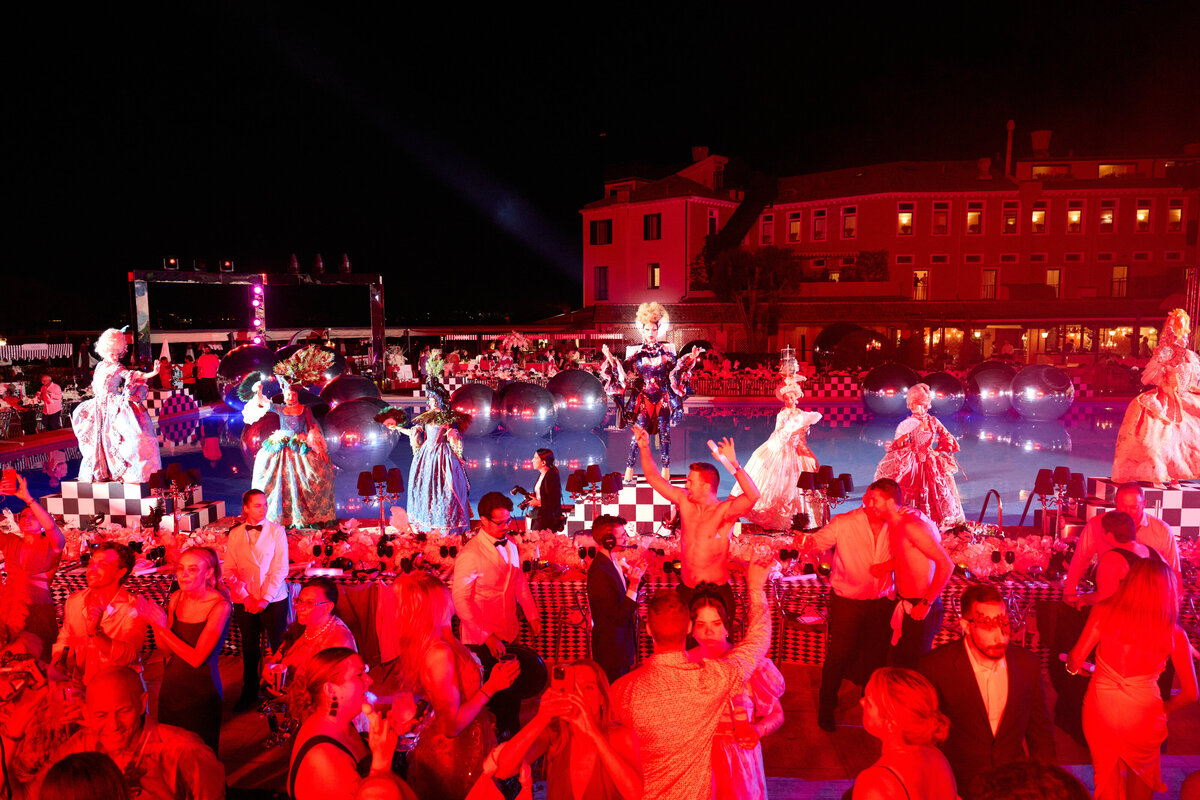 Pool party at Hotel Cipriani Venice Italy