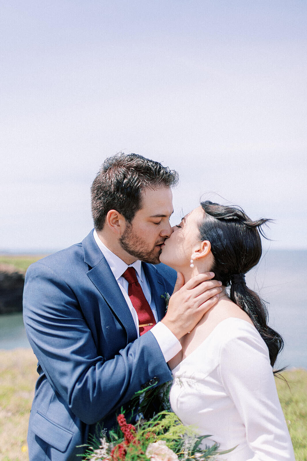 bride-and-groom-sharing-kiss