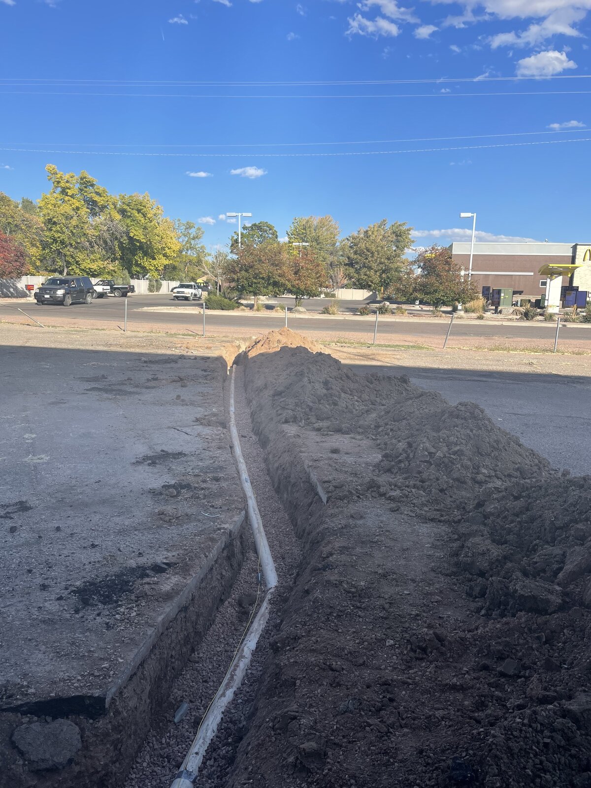 Recent sewer project in Fremont County, Colorado.