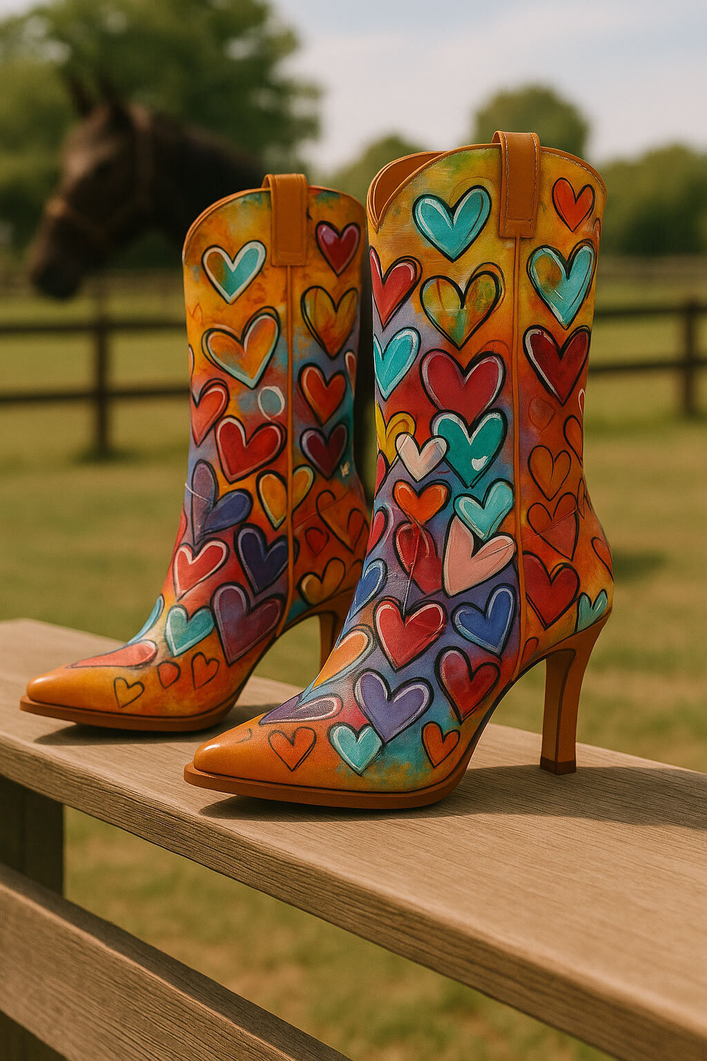 CustomPaintedCowgirlBoots_HeartTheme