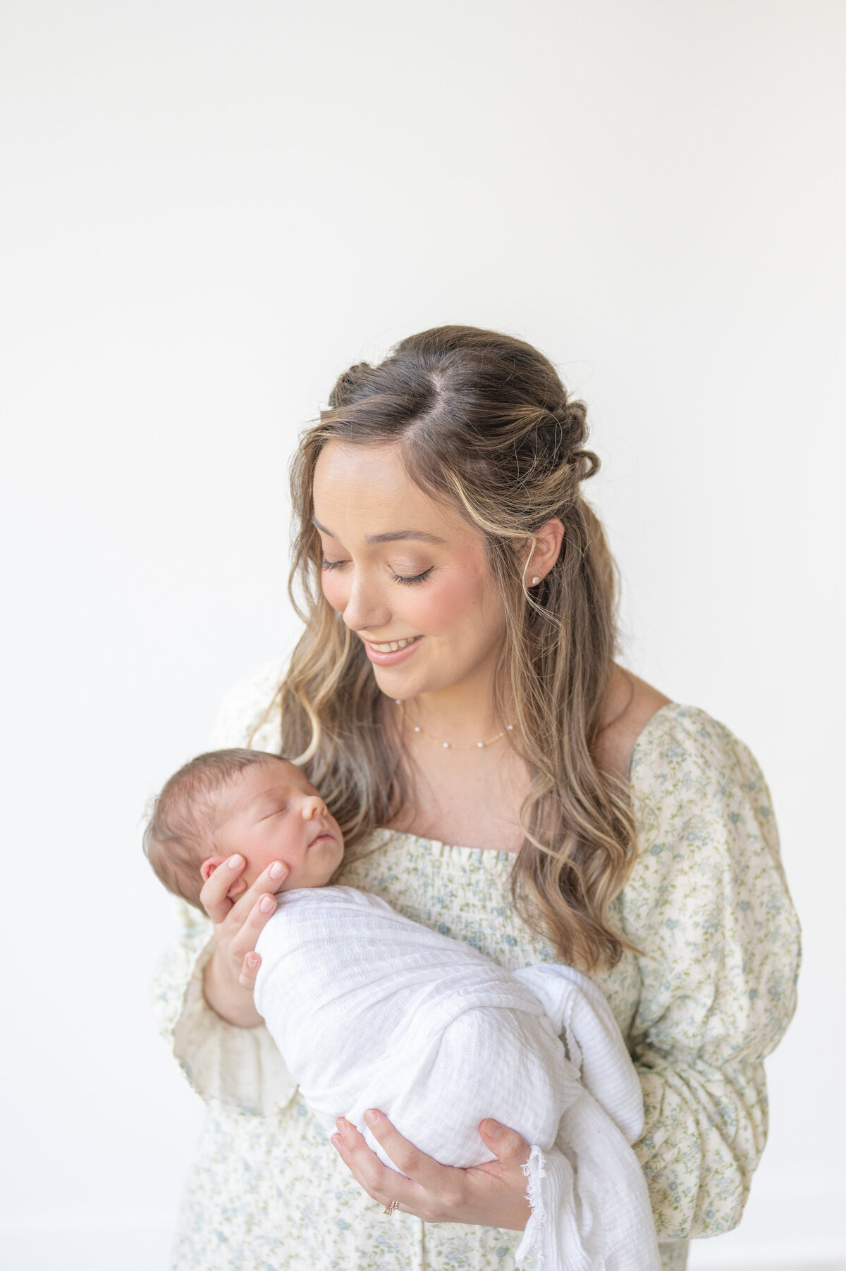 Mom and son photo by apex newborn photographer