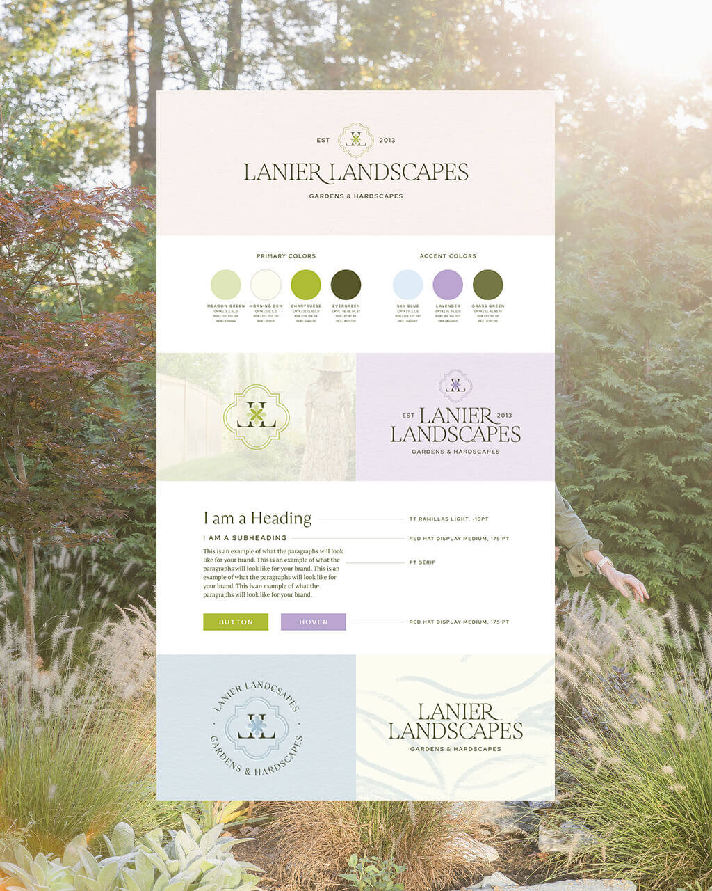 Lanier Landscapes Brand Launch Graphic Post 1