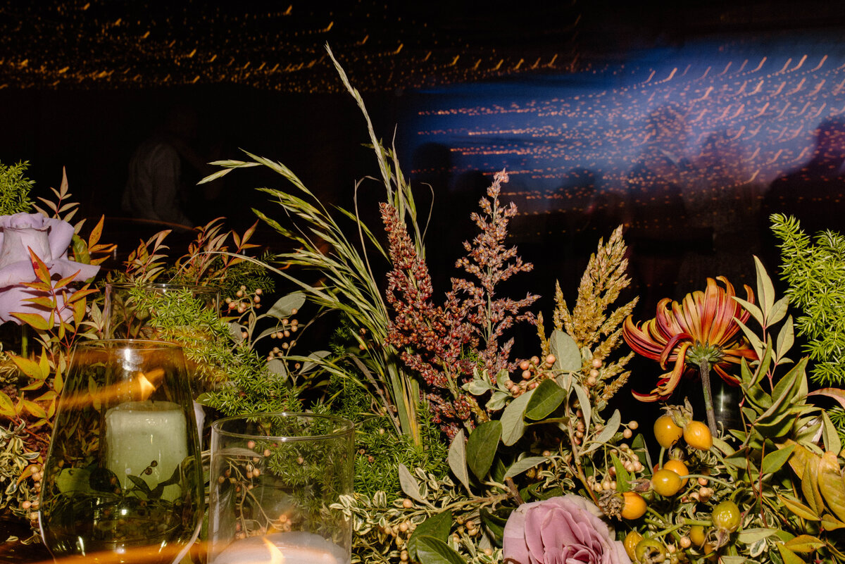 detail photo of flowers from a denver colorado wedding