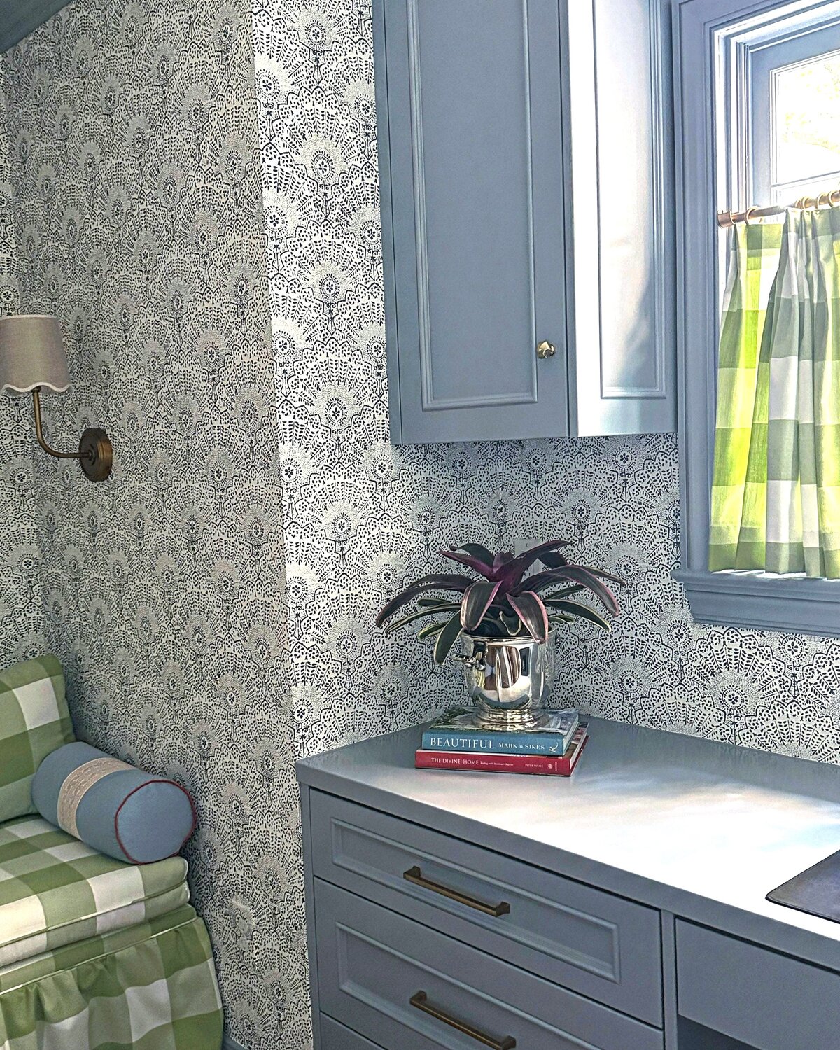 the keeping room interiors wallpaper office corner