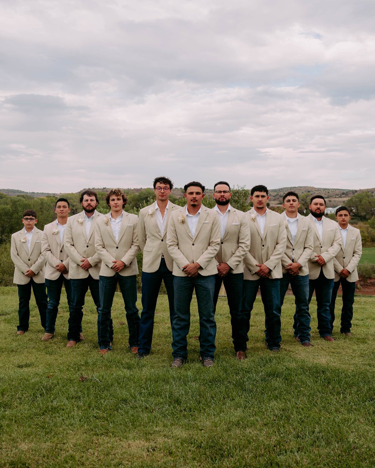 New Mexico, groomsmen and groom, wedding photography