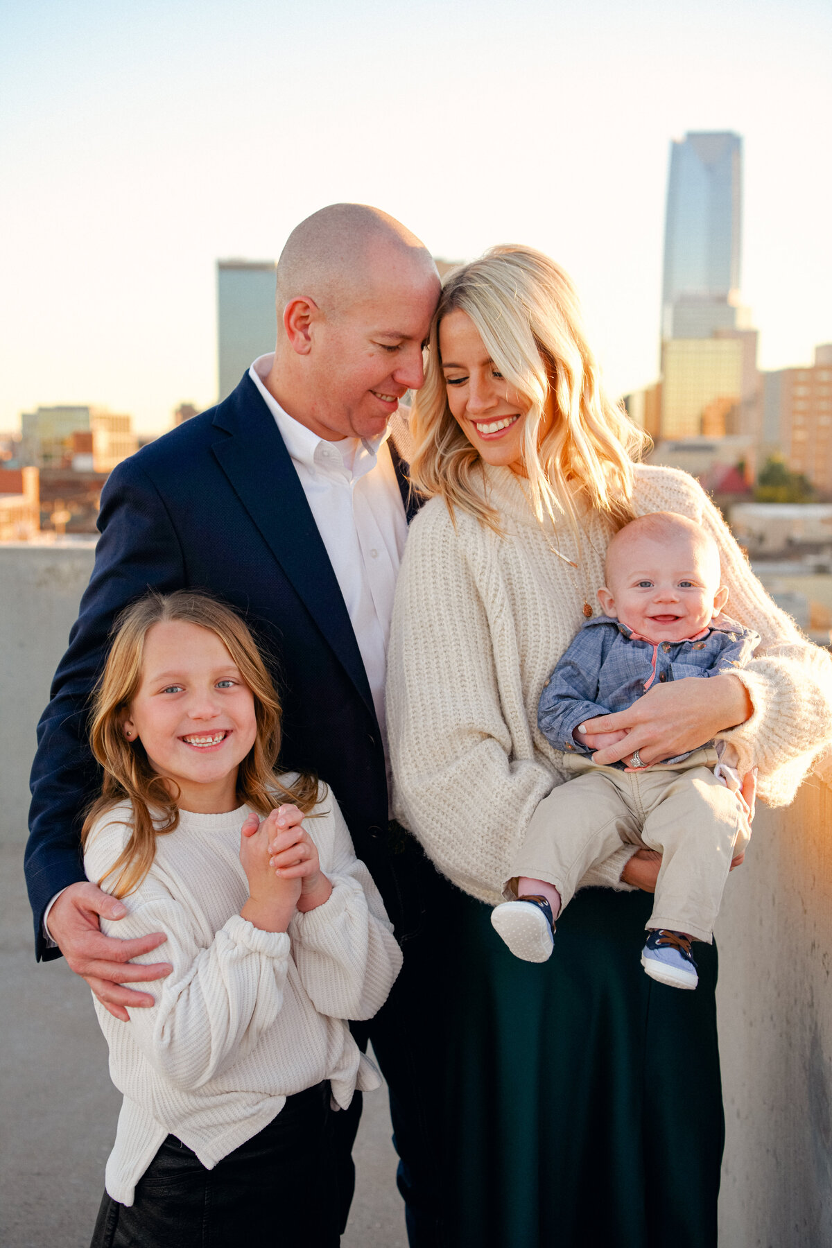 Horner family at their session in downtown Oklahoma City.