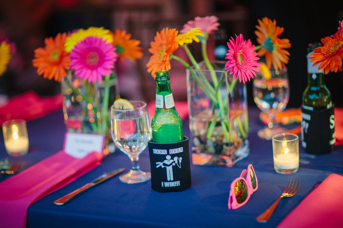 Colorful  Wedding Table and Centerpieces