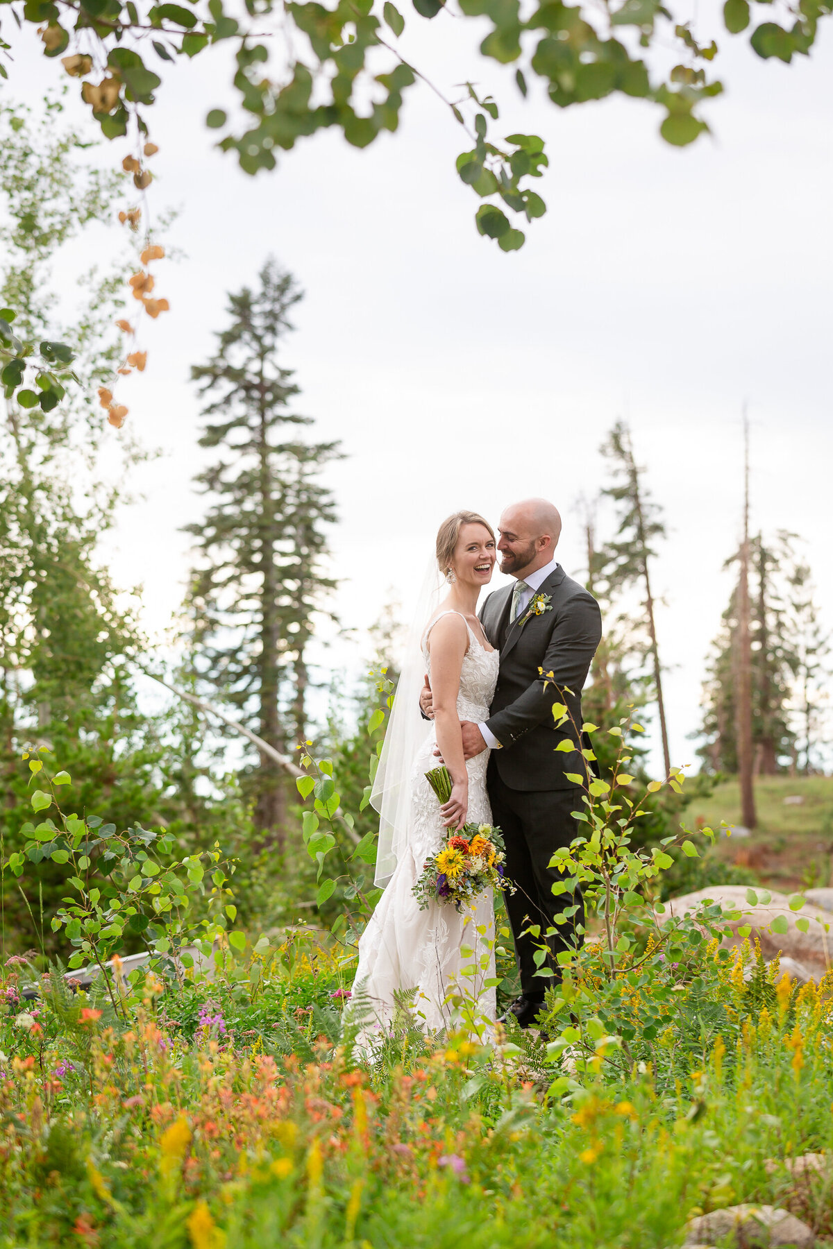 Golden hour portraits in Lake Tahoe forest

