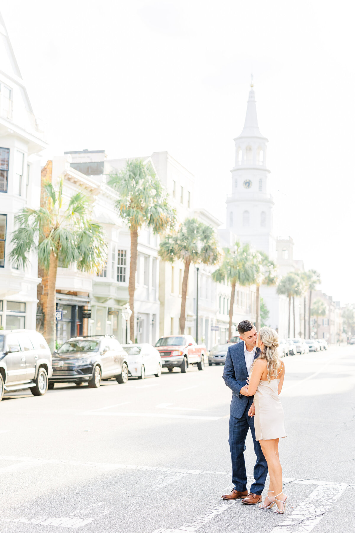 church street engagement photo