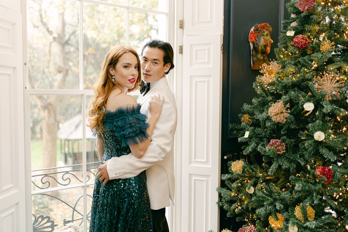393 - Christmas Elopement Photo Shoot - Tall House On The Square -  Maila Enea Events  - Joana Senkute Photography - London