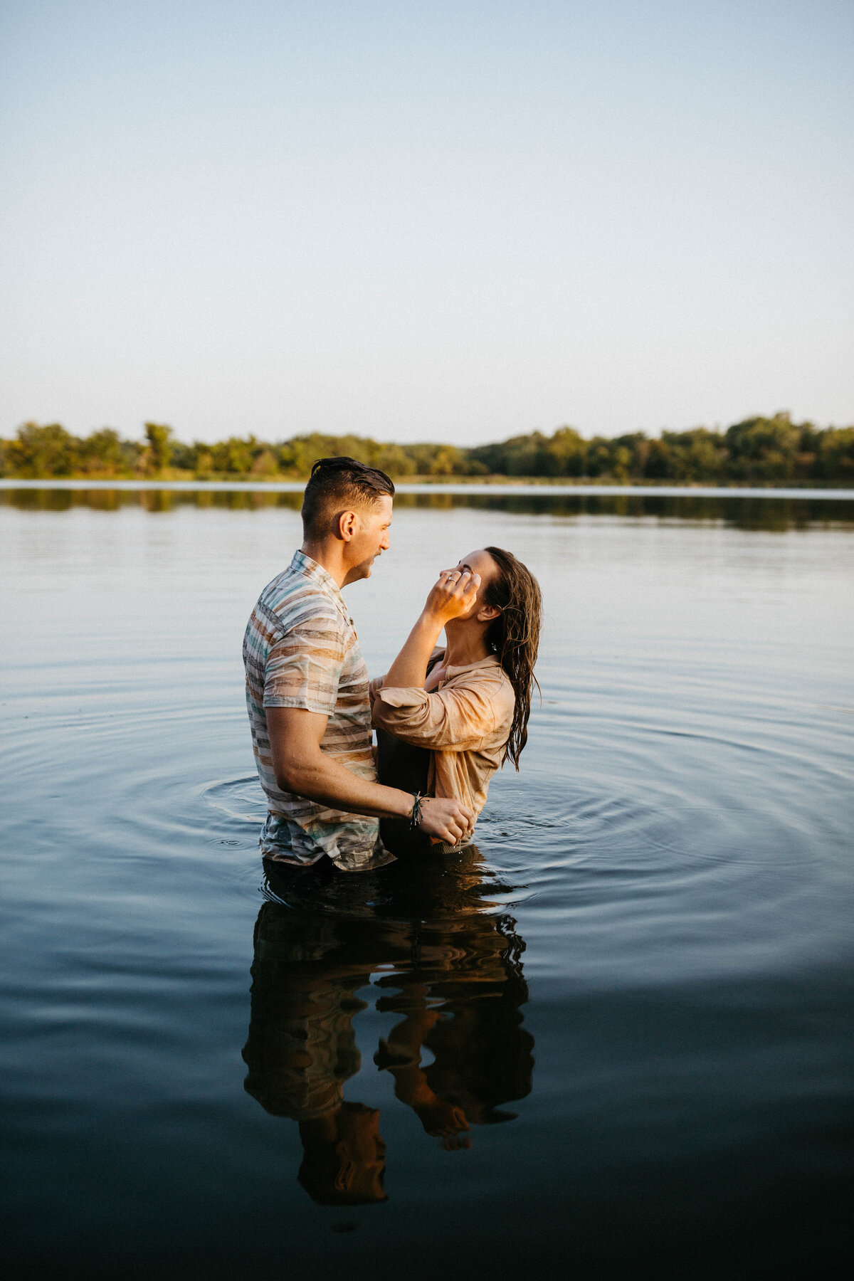 couple-in-lake