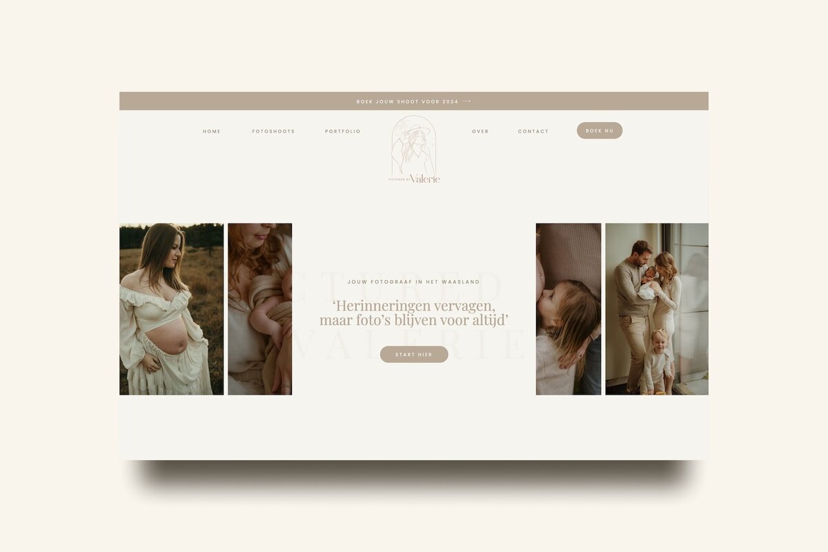 Showit website Pictured by Valerie