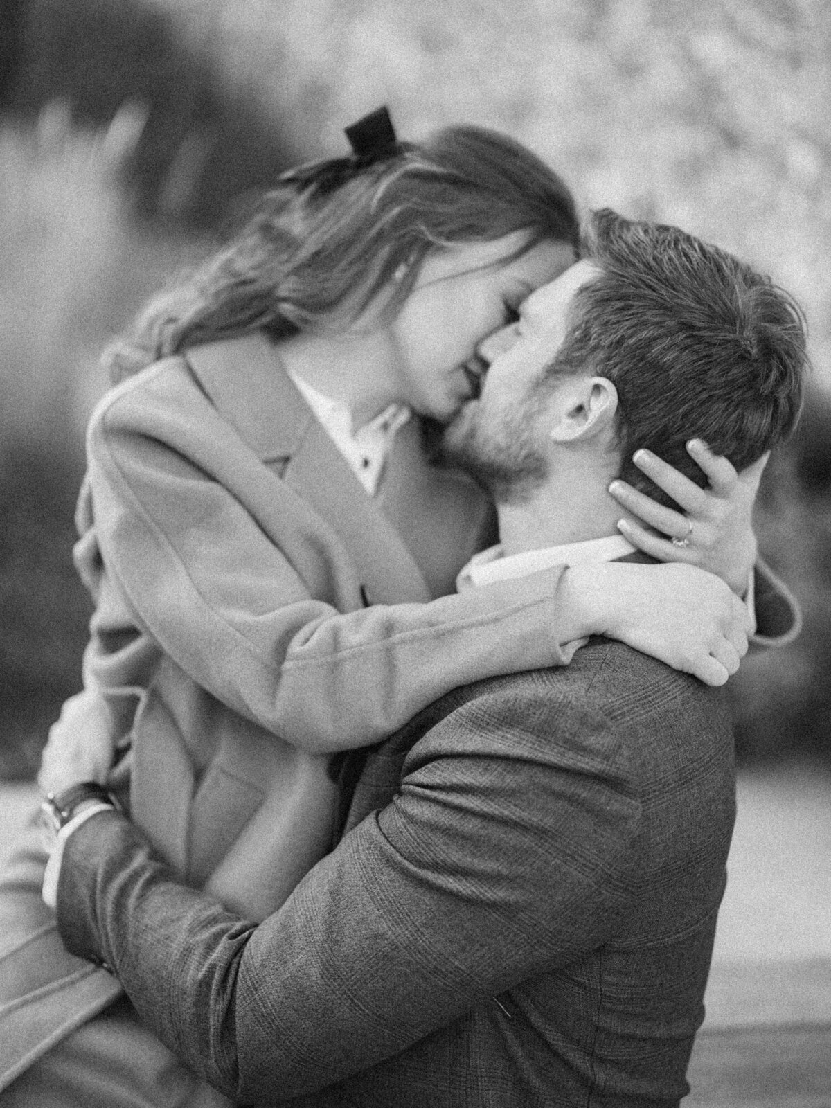 A Coffee Shop Engagement Session During Chicago Winter