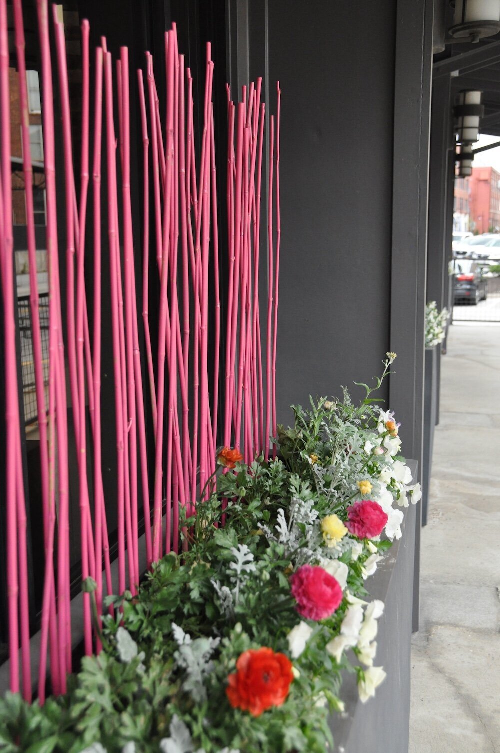 Commercial landscape company project in Kansas City: seasonal flowers showcase