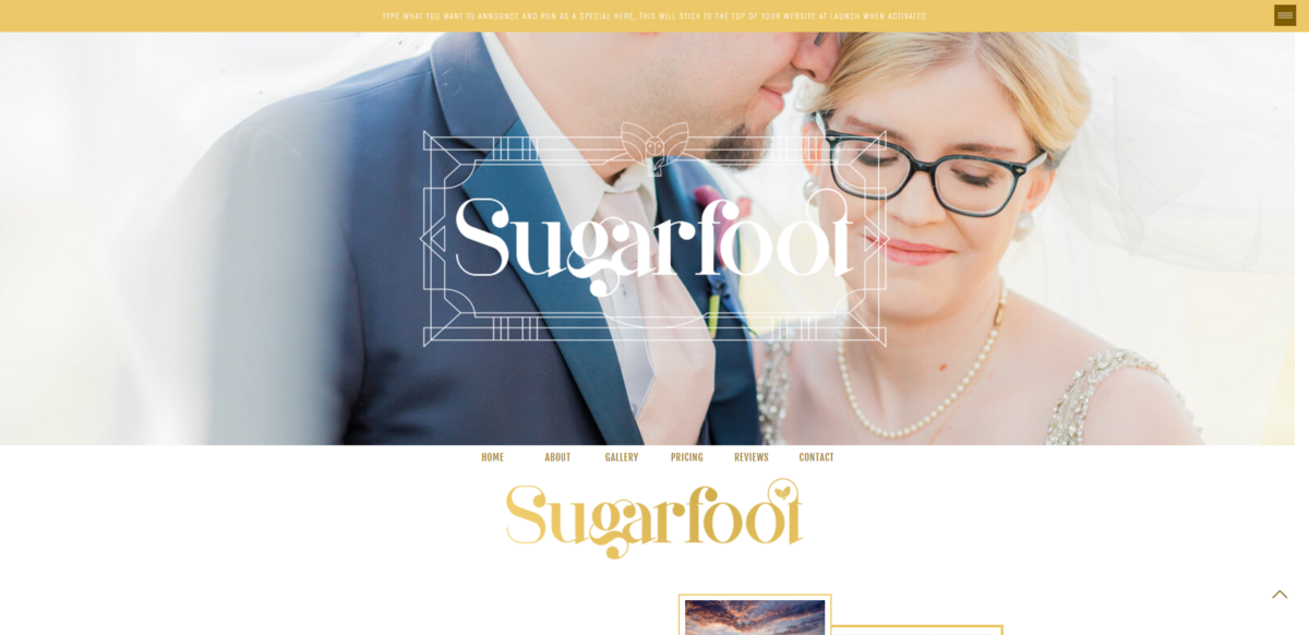 New branding and website for new Murfreesboro Tennessee Wedding and Event Venue designed on Showit