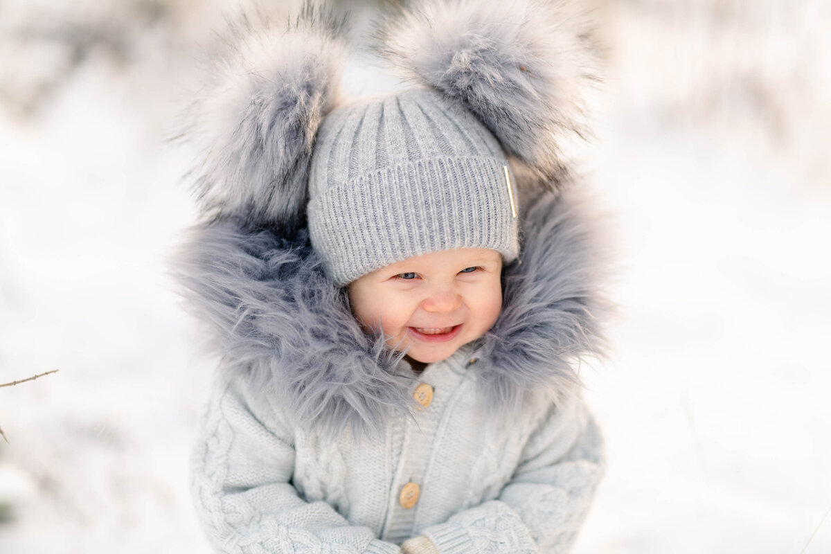 Barnfotografering i snö, Värnamo
