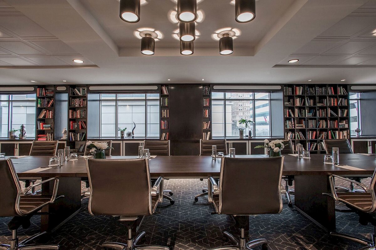 Luxury hotel library interior design