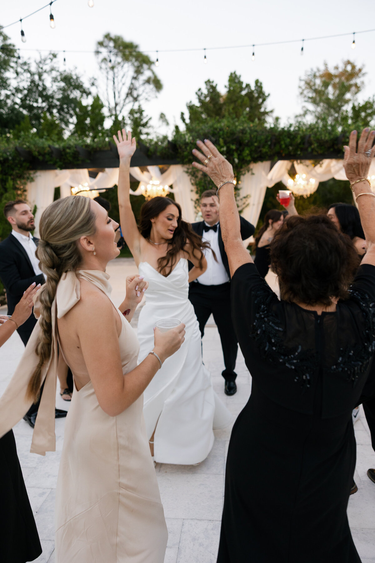 Dancing at reception at La Casa Toscana Wedding Venue Fort Myers Florida
