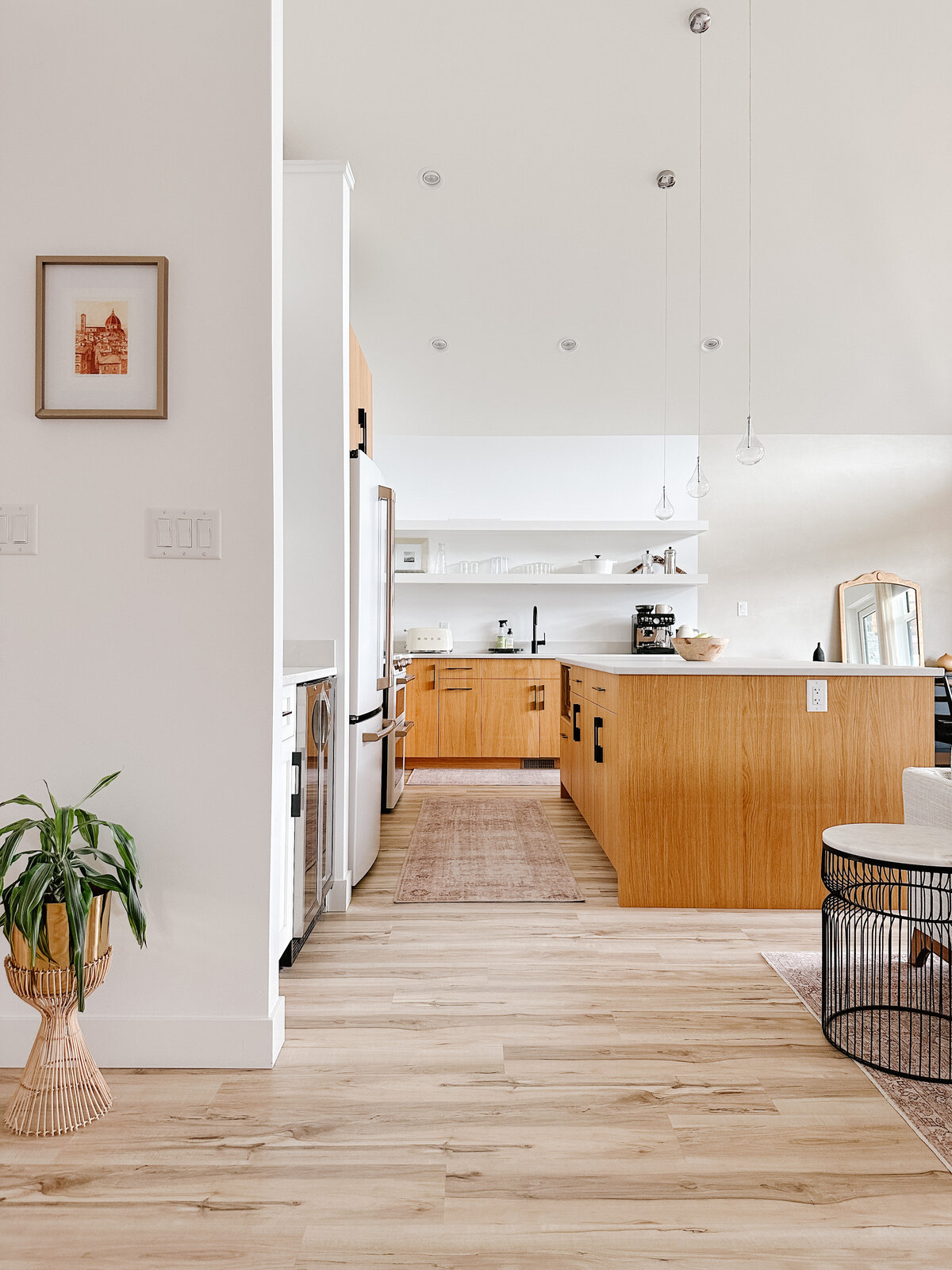 Open concept kitchen interior design by Hanbury Design Co.