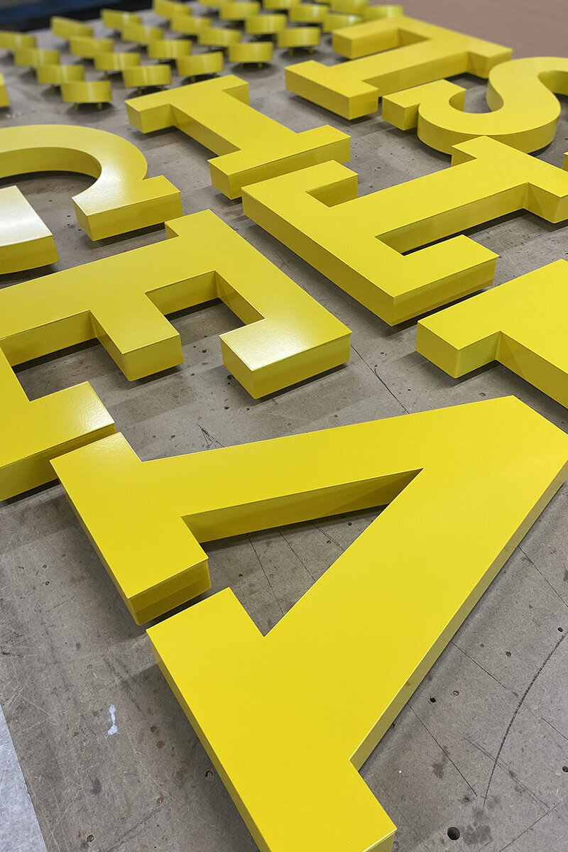 ellis-signs-built-up-powder-coated-yellow-letters-newcastle-gateshead-north-east