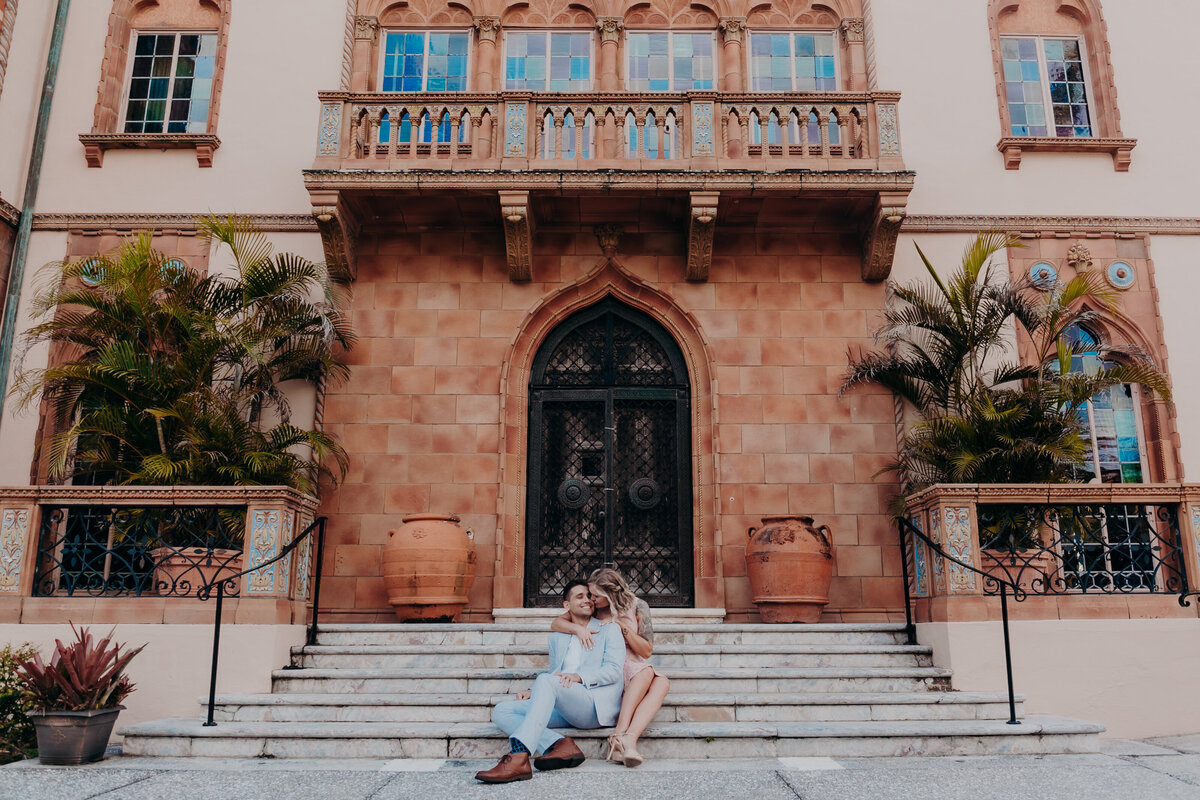 Ringling Museum Engagement Session | Ringling Engagement Photos | Cadzan | Sarasaota Engagement Session