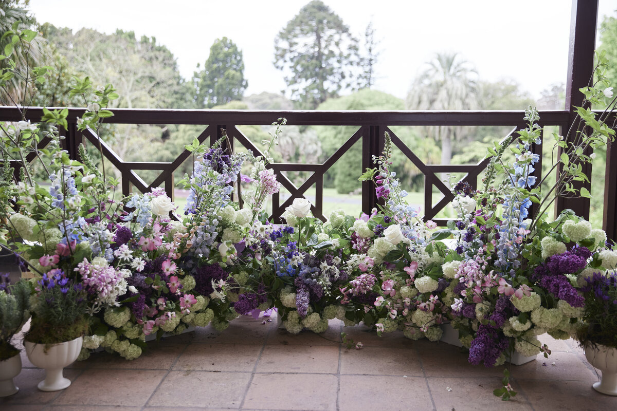 White and Purple Wedding Flowers