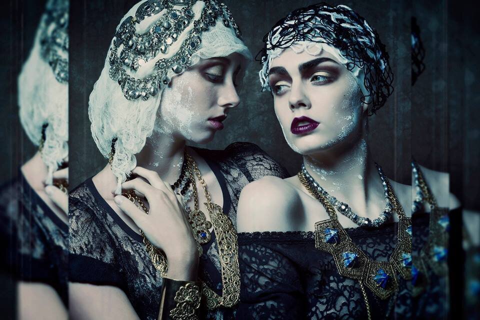 Editorial-fashion-styling-models-headpieces-gowns