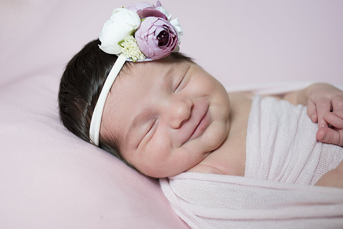 flower headbacnd, wrap, newborn photography