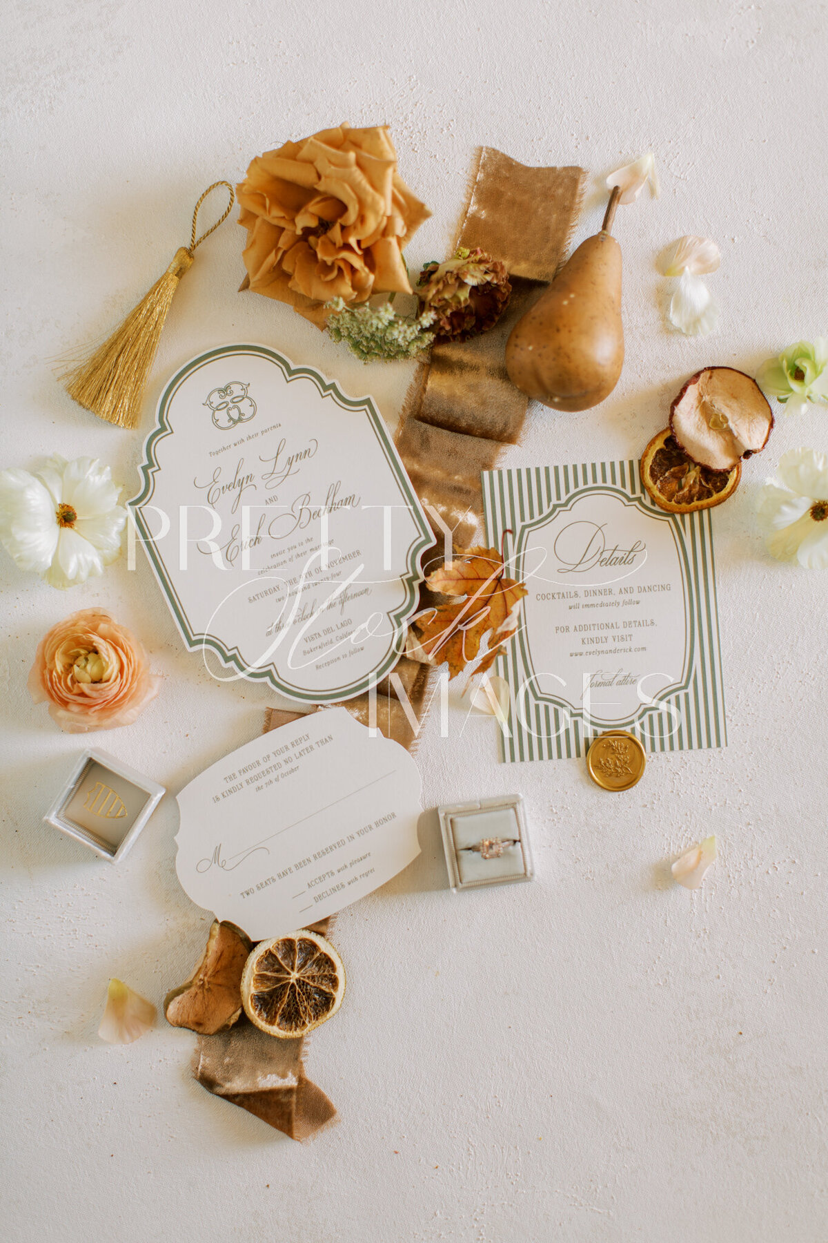 Pretty Stock Images - Fall Wedding Flat Lay-032