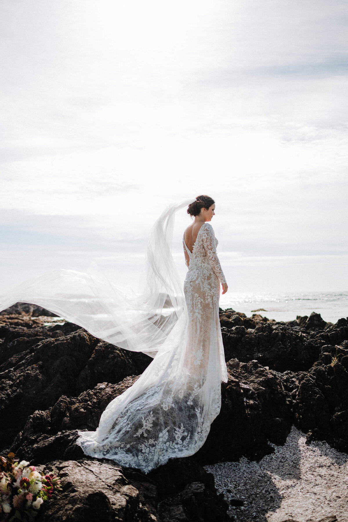 Natural light bridal portrait for timeless wedding photography