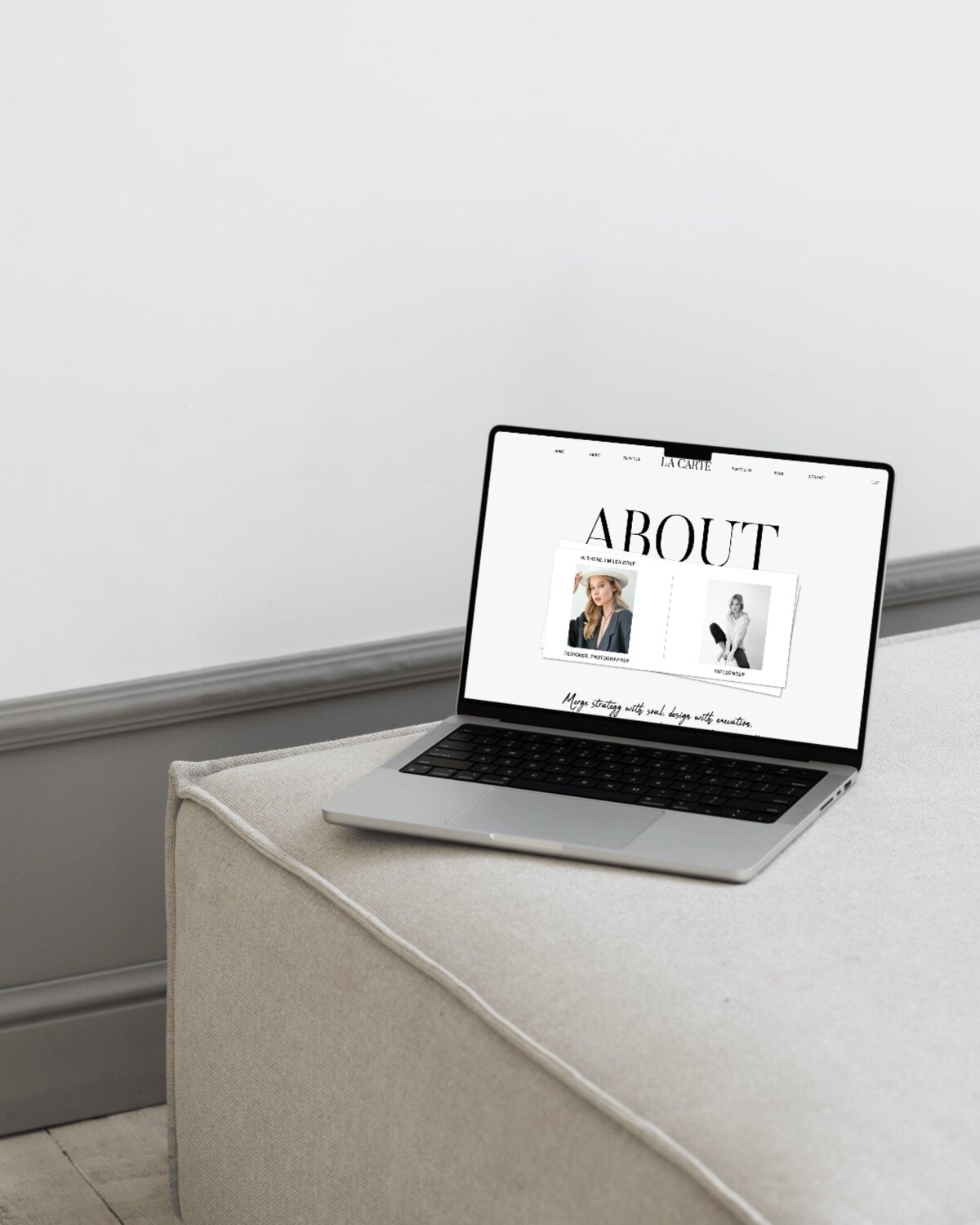 La Carte Showit Website About pageparadise