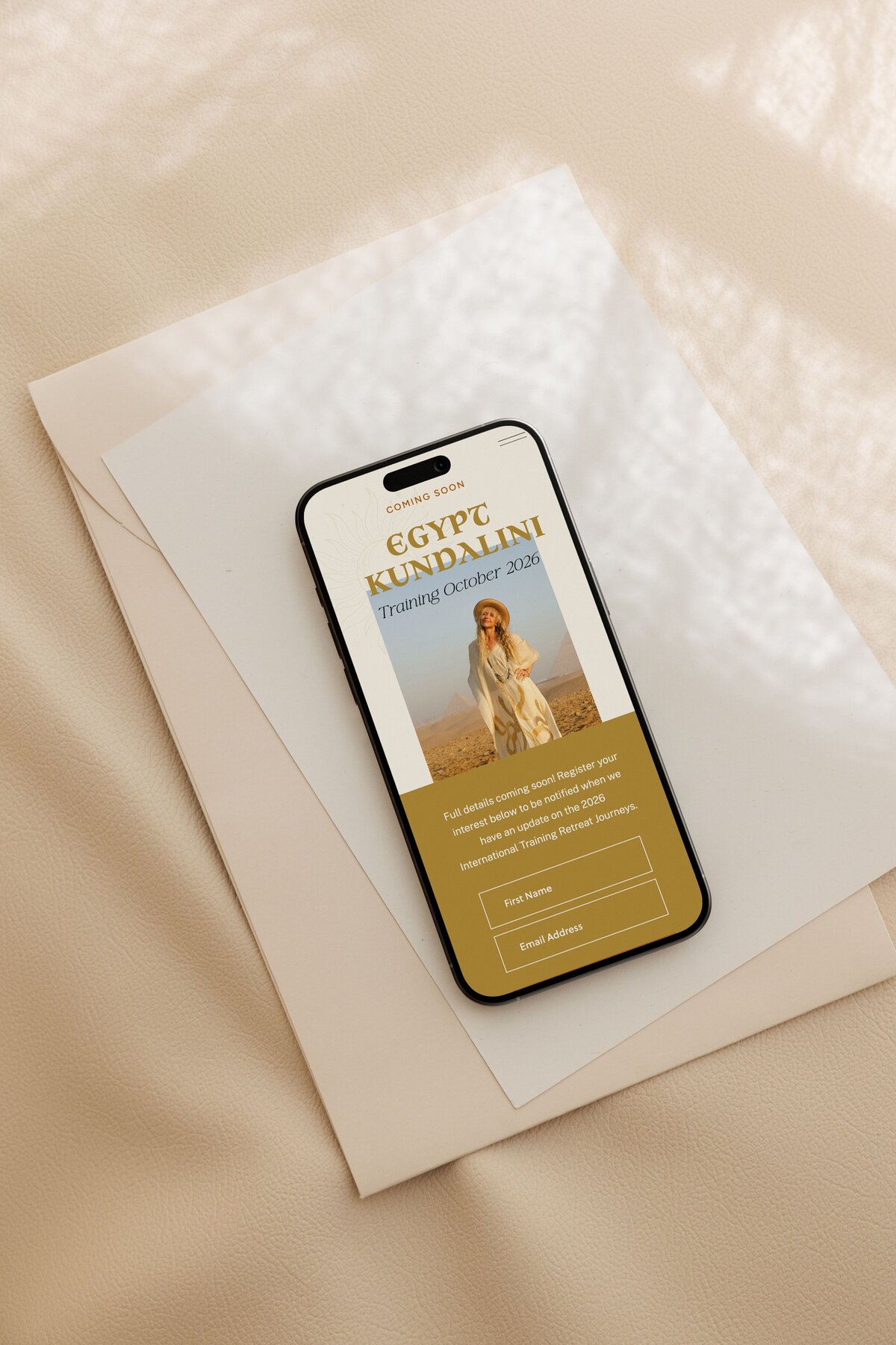 Custom Showit Website for Yoga Teacher