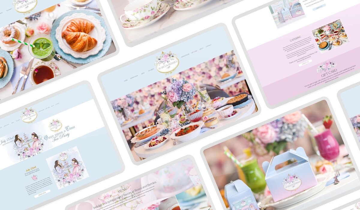 brand design for a pastel coffee shop23