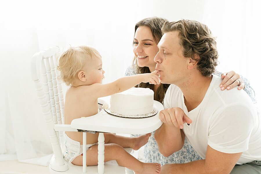 First birthday cake smash Louisville Portrait Photography