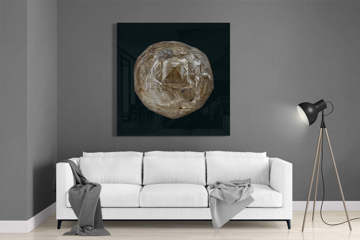 Fine Art featuring Project Stardust micrometeorite NMM 3230 Acrylic and Aluminum Panel Rm 1