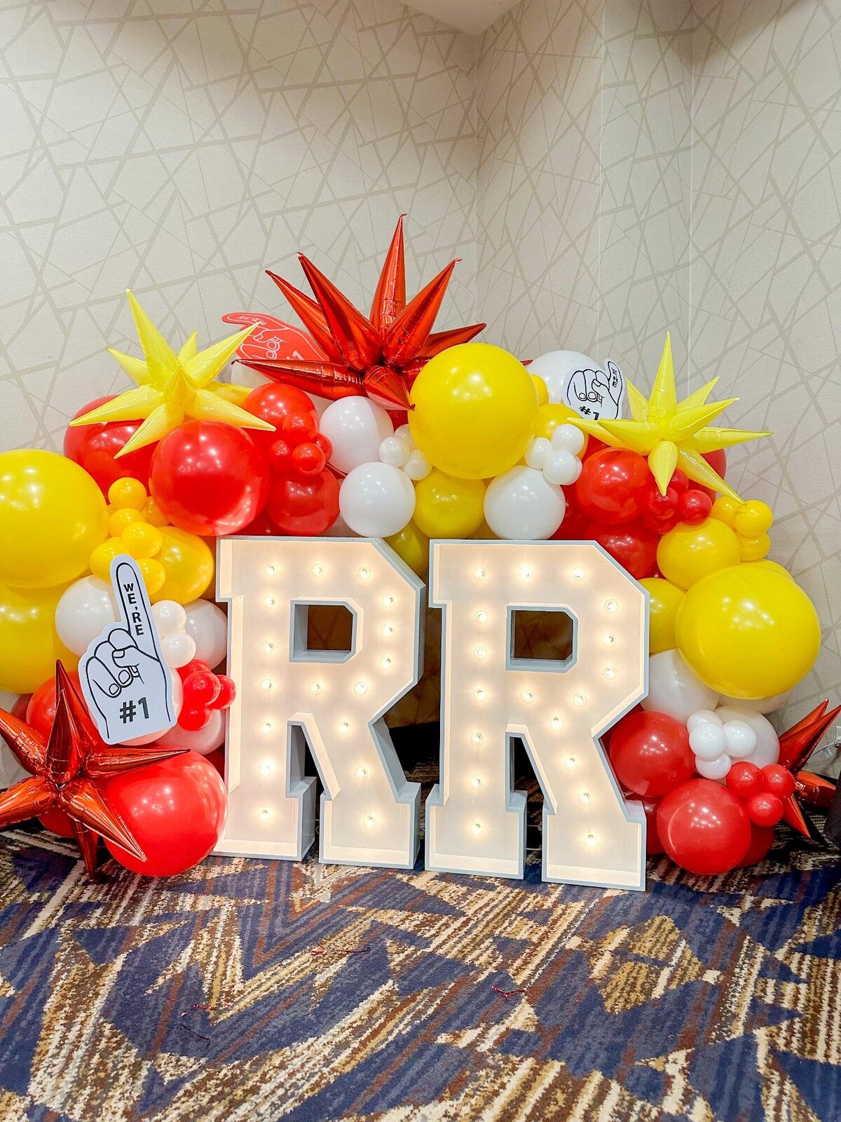 marquee letters and balloons Chicago